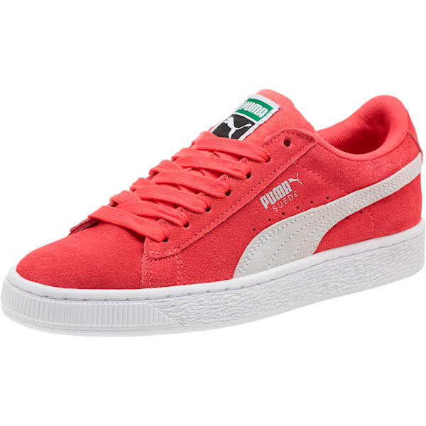 Suede Classic Sneakers JR, Paradise Pink-Puma White, extralarge