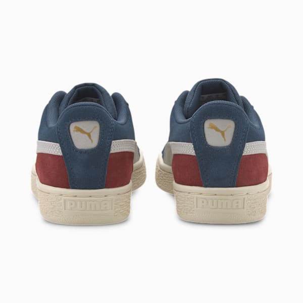 Suede Classic Sneakers JR, Dark Denim-Burnt Russet, extralarge