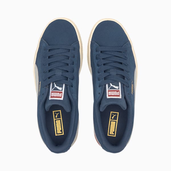 Suede Classic Sneakers JR, Dark Denim-Burnt Russet, extralarge