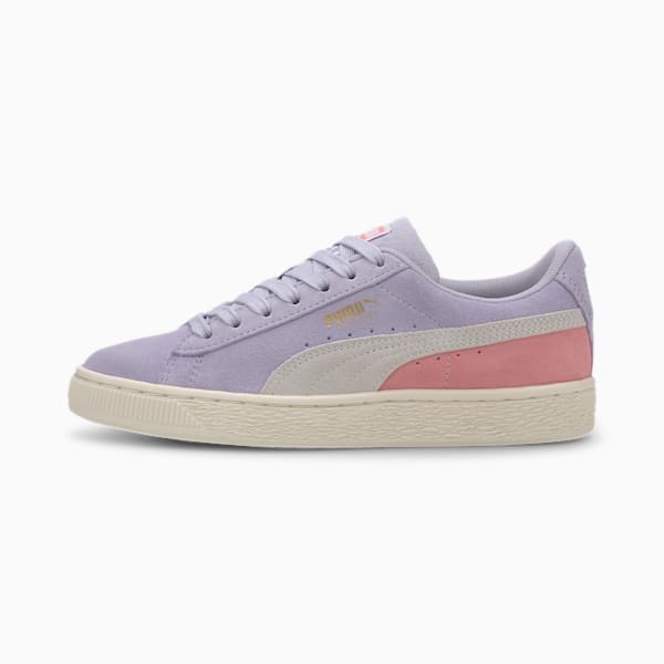Suede Classic Sneakers JR, Purple Heather-Peony, extralarge
