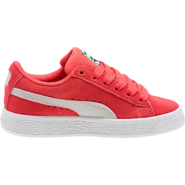 Suede Classics Preschool Sneakers, Paradise Pink-Puma White, extralarge