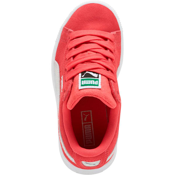 Suede Classics Preschool Sneakers, Paradise Pink-Puma White, extralarge