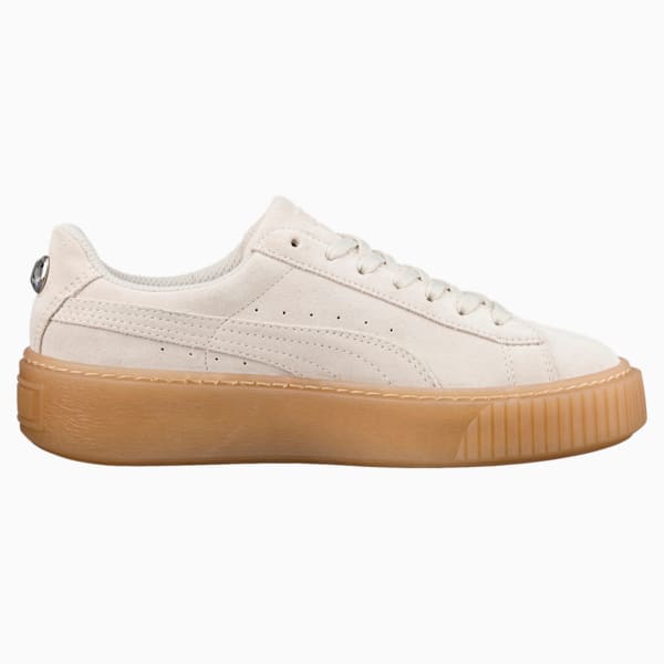 Suede Platform Jewel Sneakers JR, Whisper White-Whisper White, extralarge