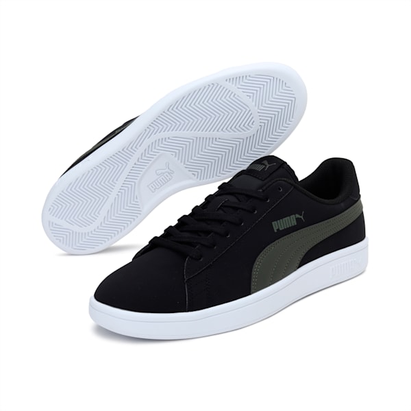 Smash v2 Buck Unisex Sneakers, Puma Black-Forest Night, extralarge-IND