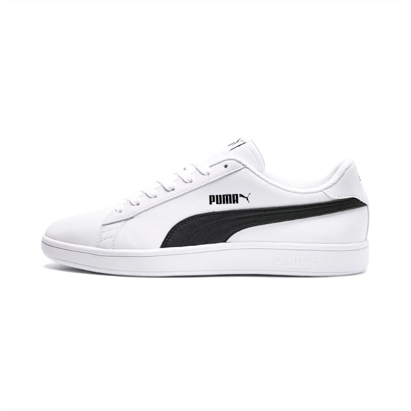 Smash v2 Buck Sneakers, Puma White-Puma Black, extralarge-IND