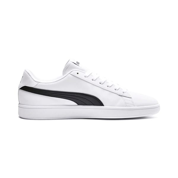 Smash v2 Buck Sneakers, Puma White-Puma Black, extralarge-IND