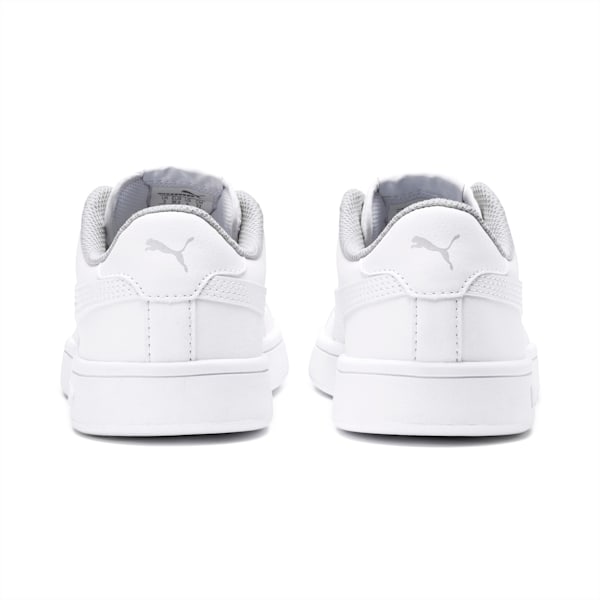 PUMA Smash v2 Leather Sneakers Big Kids, Puma White-Puma White, extralarge