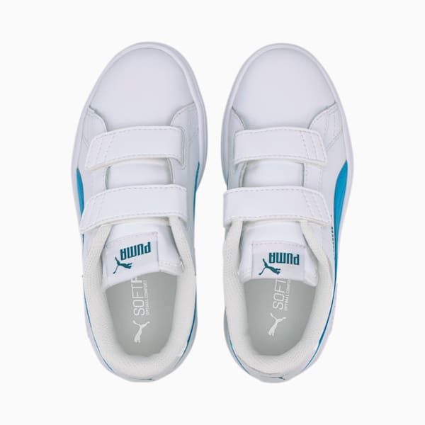 Puma Smash v2 Youth Trainers, Puma White-Puma White