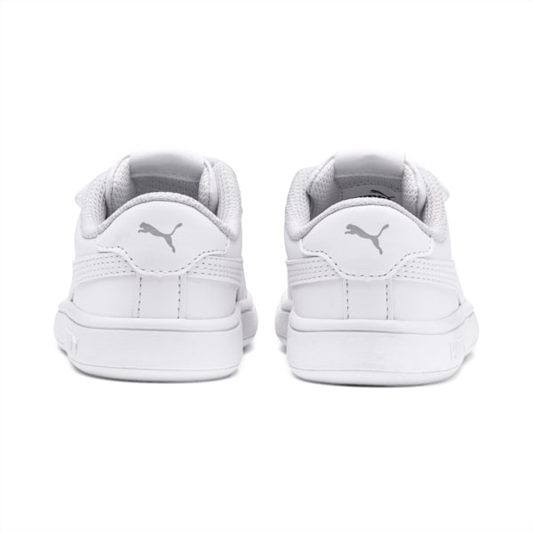 Smash v2 Kids' Trainers, Puma White-Puma White, extralarge-GBR