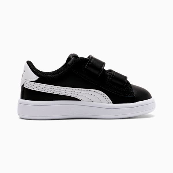 PUMA Smash v2 Toddler Shoes, Puma Black-Puma White, extralarge