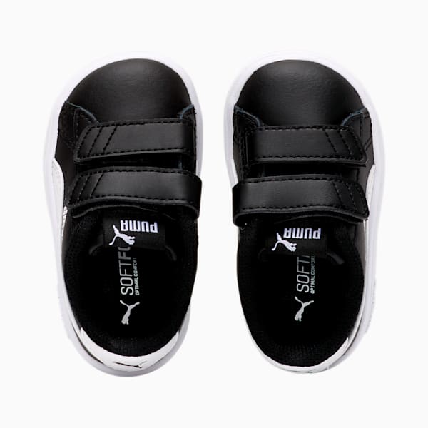 PUMA Smash v2 Toddler Shoes, Puma Black-Puma White, extralarge