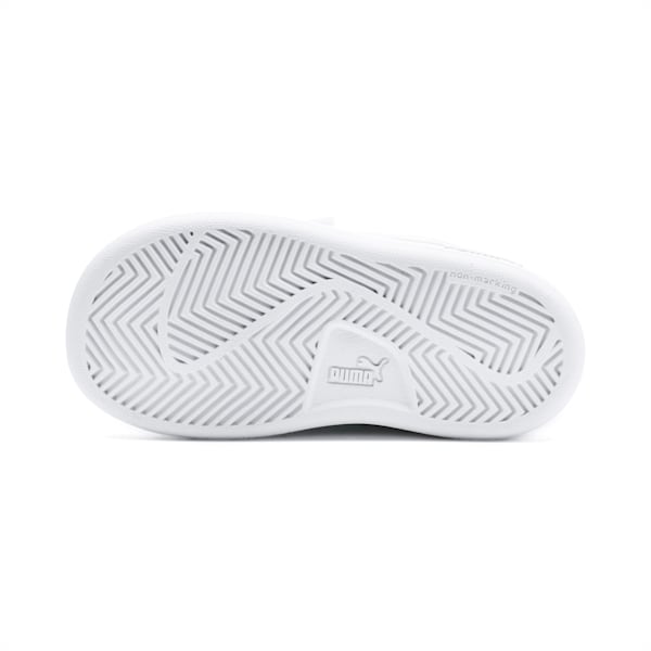 Tenis para niños Smash v2, Puma White-Fair Aqua-Pale Pink, extralarge