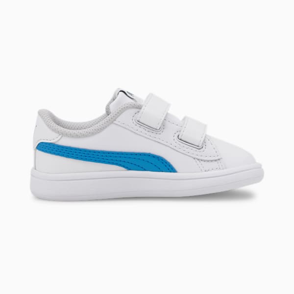 PUMA Smash v2 Toddler Shoes, Puma White-Dresden Blue, extralarge