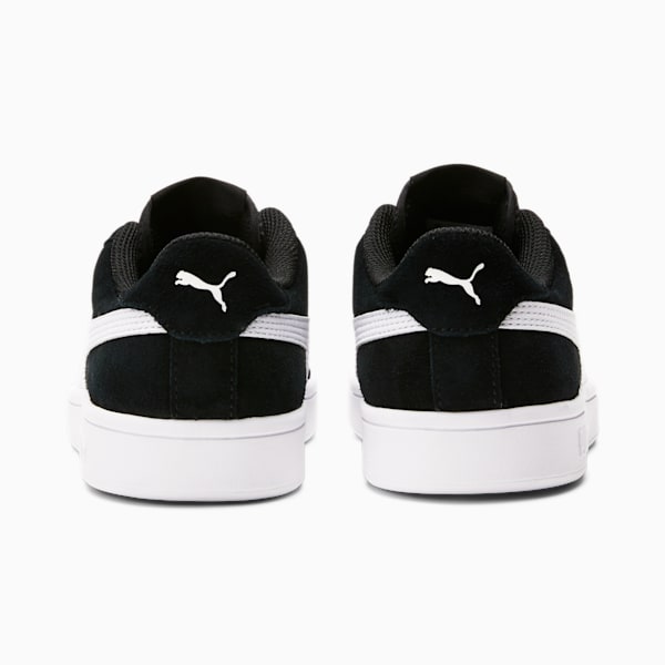 Sneakers Smash v2 Suede Enfant et Adolescent, Puma Black-Puma White, extralarge