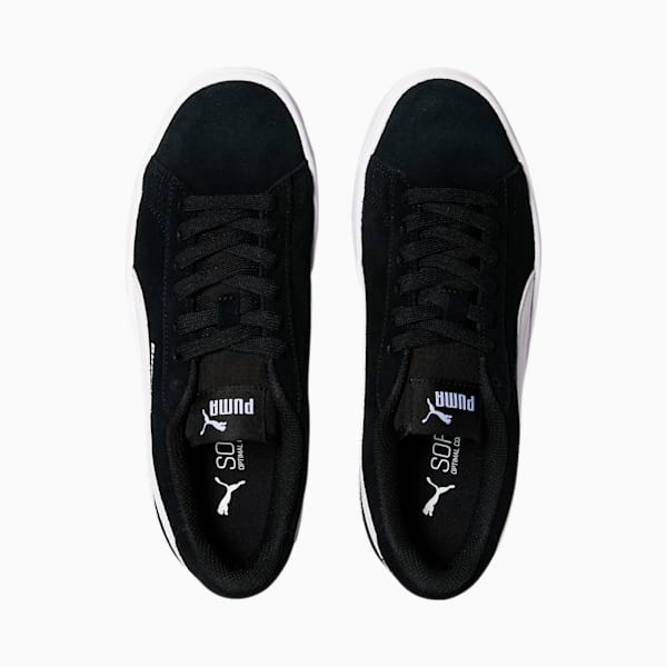 Sneakers Smash v2 Suede Enfant et Adolescent, Puma Black-Puma White, extralarge