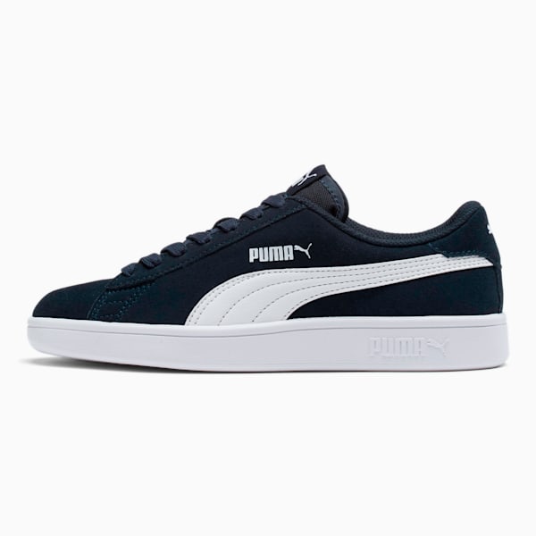 Smash v2 Suede Sneakers Big Kids, Peacoat-Puma White, extralarge