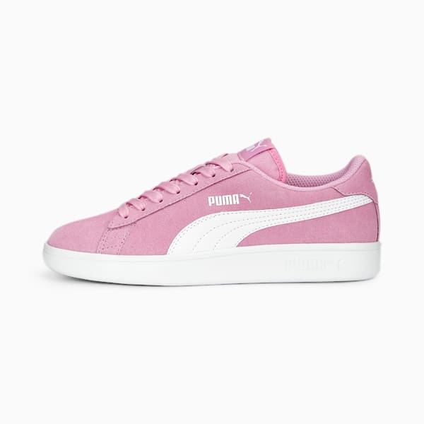 Smash v2 Suede Sneakers Big Kids, Lilac Chiffon-PUMA White