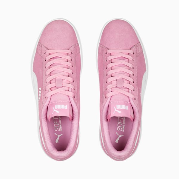 Smash v2 Suede Sneakers Big Kids, Lilac Chiffon-PUMA White