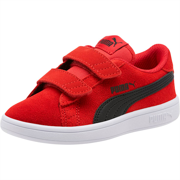 Smash v2 Suede Little Kids' Shoes, Ribbon Red-Puma Black