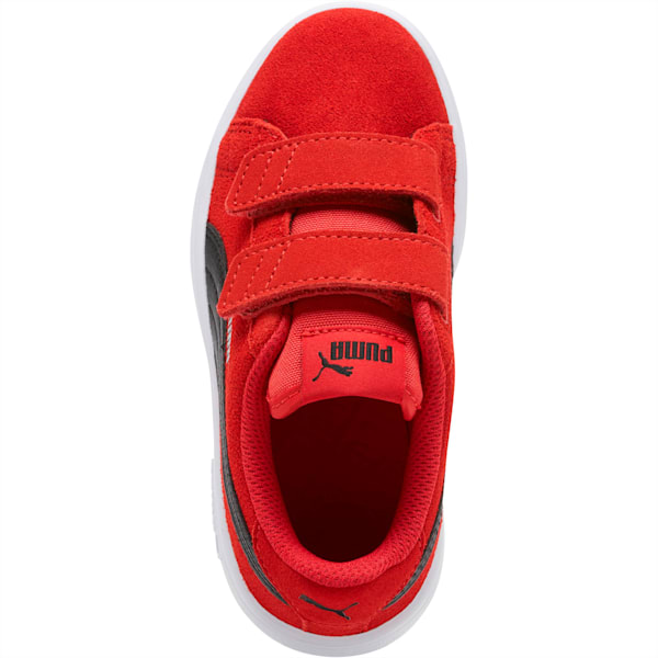 Smash v2 Suede Little Kids' Shoes, Ribbon Red-Puma Black, extralarge