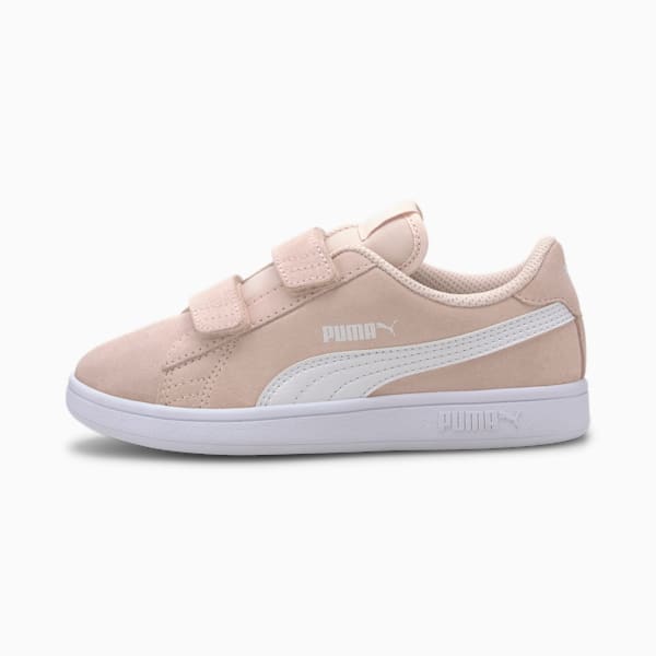 Smash v2 Suede Little Kids' Shoes, Rosewater-Puma White, extralarge