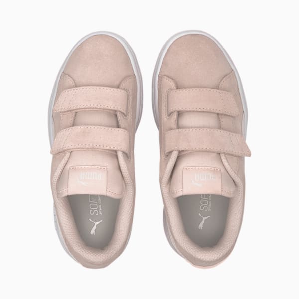 Smash v2 Suede Little Kids' Shoes, Rosewater-Puma White, extralarge