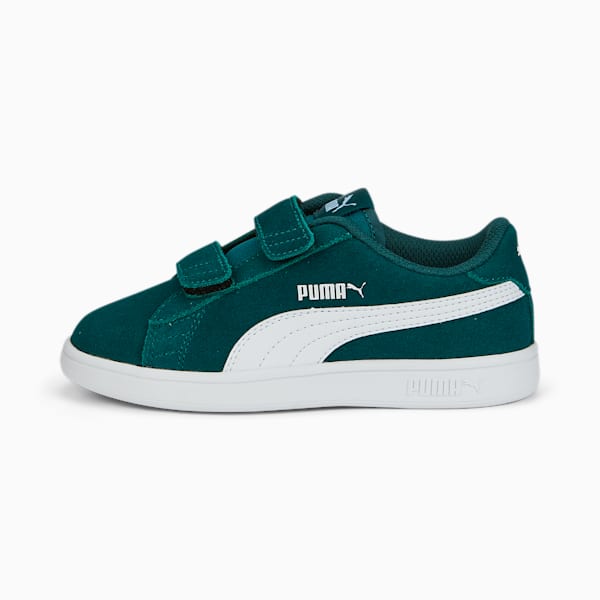 Smash v2 Suede Little Kids' Shoes, Varsity Green-Puma White, extralarge