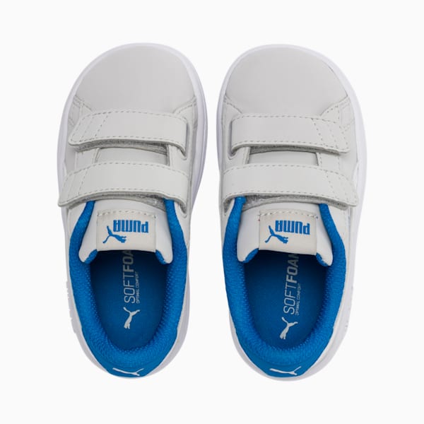 PUMA Smash v2 Buck Toddler Shoes, Gray Violet-Puma White-Indigo Bunting, extralarge