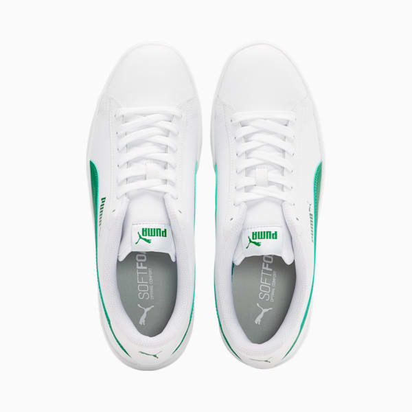 PUMA Smash v2 Sneakers, Puma White-Amazon Green, extralarge