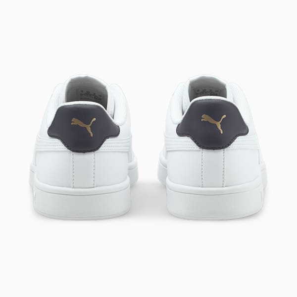 PUMA Smash v2 Sneaker, Puma White-Puma White-Peacoat-Puma Team Gold