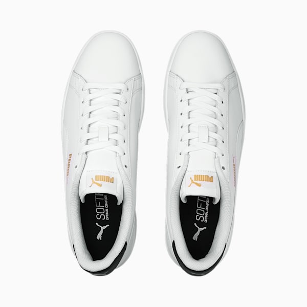 PUMA Smash v2 Sneakers, Puma White-Puma White-Peacoat-Puma Team Gold, extralarge