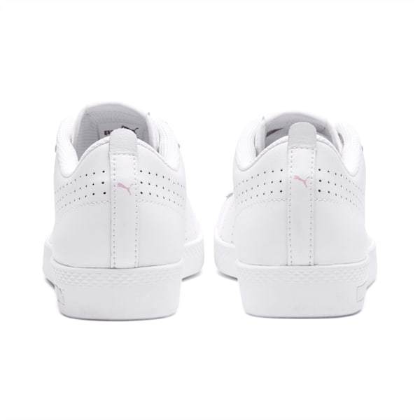 Smash v2 Perf Women's Sneakers, Puma White-Puma White-Winsome Orchid, extralarge
