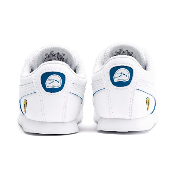 Scuderia Ferrari Roma Toddler Shoes, Puma White-Puma White-Galaxy Blue, extralarge