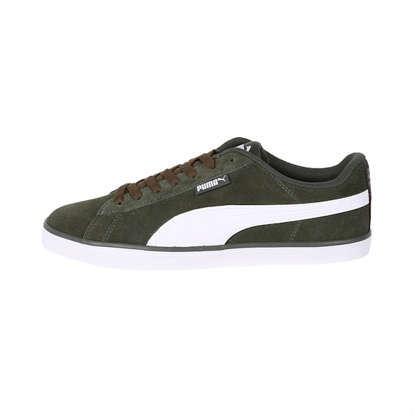 Urban Plus Suede Shoes, Forest Night-Puma White, extralarge-IND
