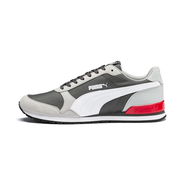 Tenis ST Runner v2 NL, CASTLEROCK-High Rise-Puma White-High Risk Red, extralarge