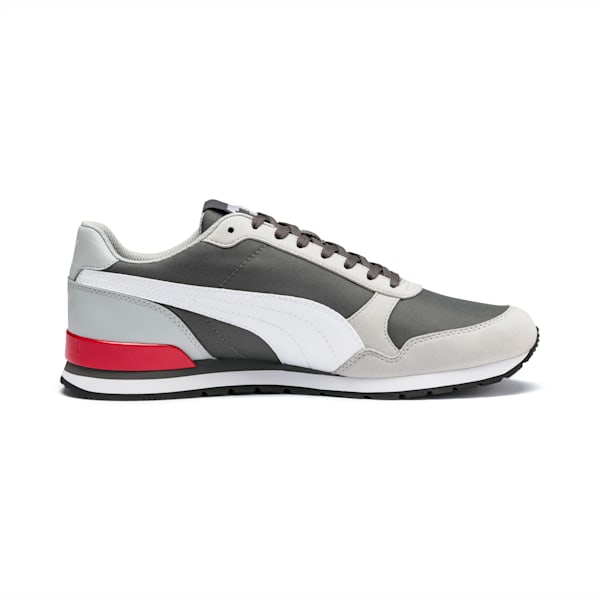 ST Runner v2 Men's Sneakers, CASTLEROCK-High Rise-Puma White-High Risk Red, extralarge