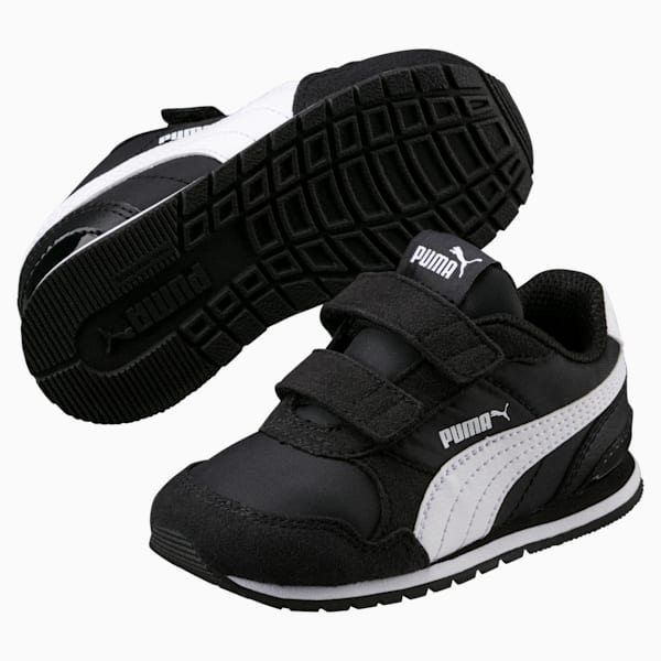 ST Runner v2 Little Kids' Shoes, Puma Black-Puma White, extralarge