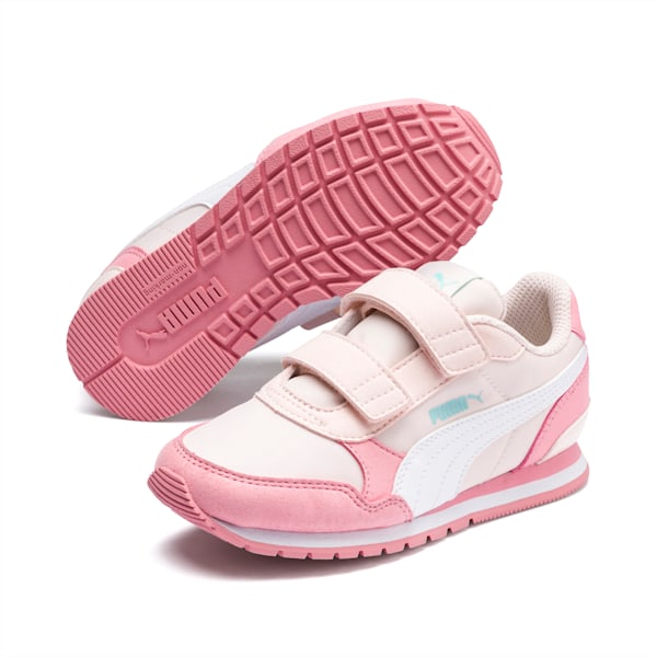 ST Runner v2 Little Kids' Shoes, Rosewater-Peony-Puma White, extralarge