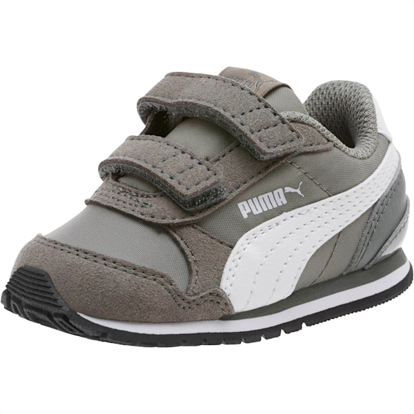 ST Runner V2 V Toddler Shoes, Rock Ridge-Puma White, extralarge