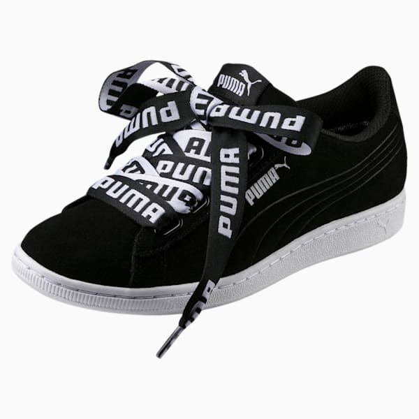 Puma black ribbon shoes new arrivals