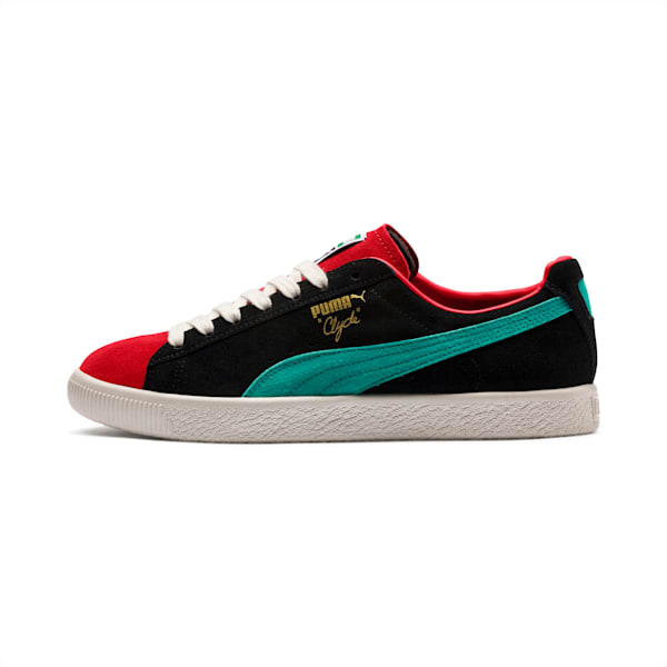 Clyde From The Archive Sneakers, High Risk Red-Puma Black-Whisper White, extralarge