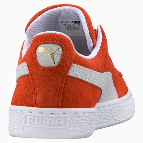 Suede Classic Sneakers, Burnt Ochre-Puma White, extralarge