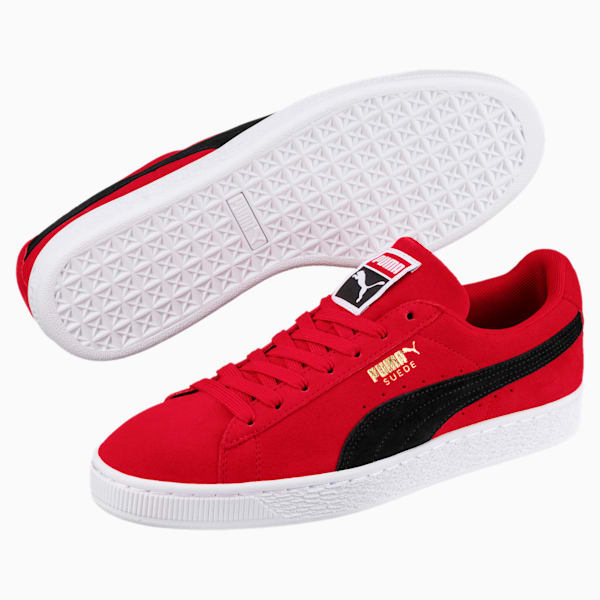 Suede Classic Sneakers, Ribbon Red-Puma Black-Puma White, extralarge