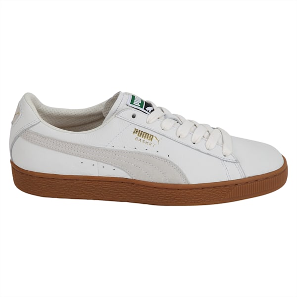 Basket Classic Gum Deluxe Shoes, Puma White, extralarge-IND