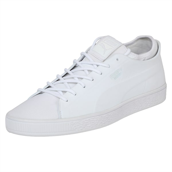 Basket Classic Sock Lo Shoes, Puma White-Puma White-Puma White, extralarge-IND