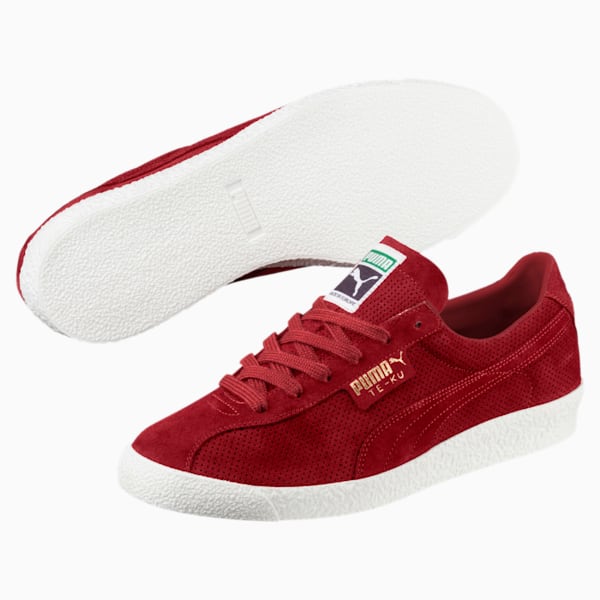 Te-Ku Summer Shoes, Red Dahlia-Puma White, extralarge-IND