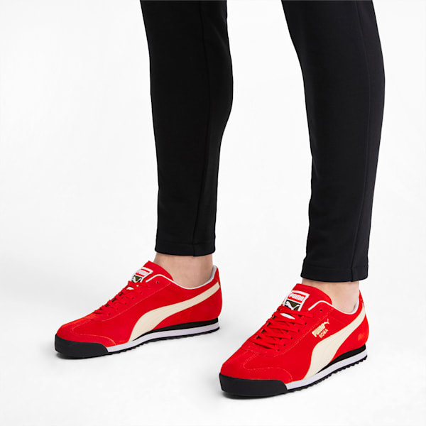 Puma roma top suede red