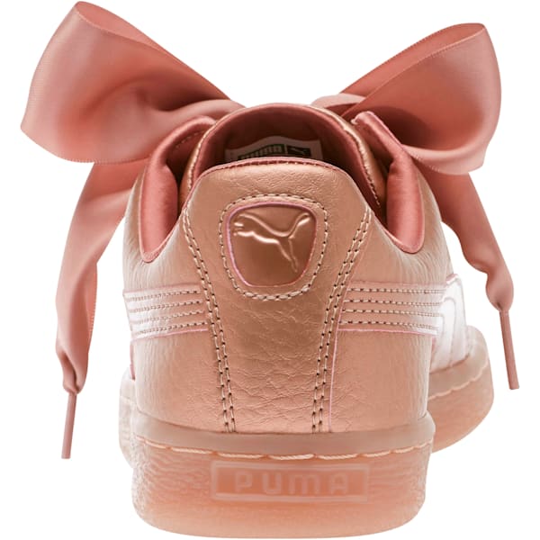 Basket Heart Copper Women’s Sneakers, Copper Rose, extralarge