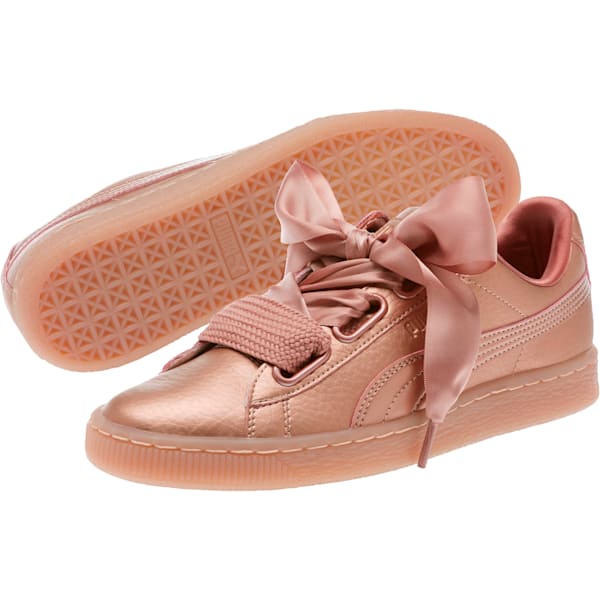 Puma basket heart courir store