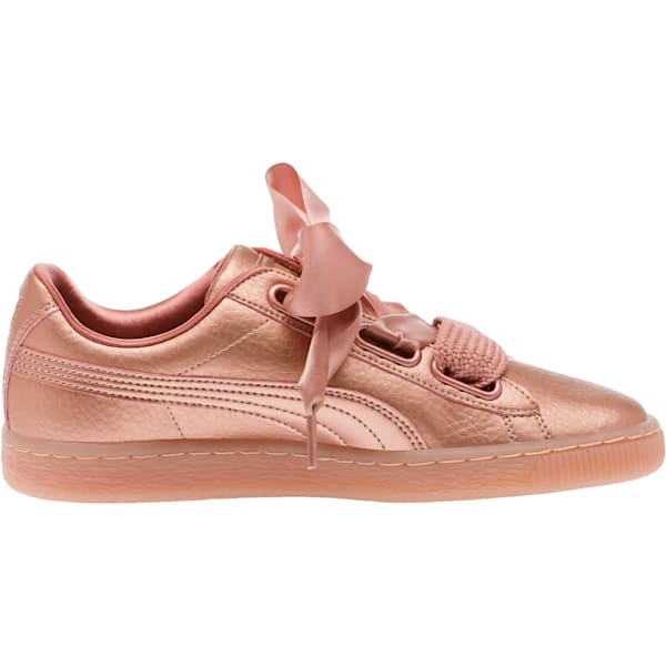 Basket Heart Copper Women’s Sneakers, Copper Rose, extralarge